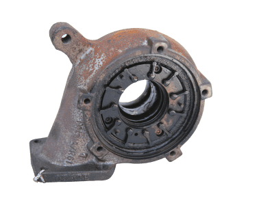 Oil in turbine housing and on nozzle ring