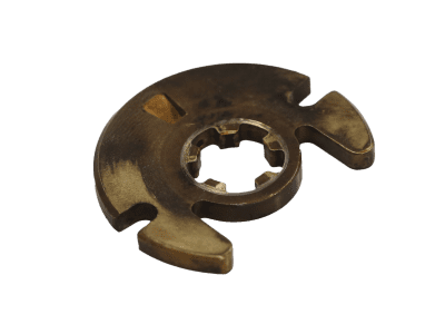 Wear to the thrust bearing where the thrust collar sits